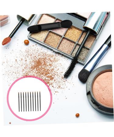 Baluue 10pcs Nose Shadow Brush Cream Blush Brush Eyeshadow Eye Makeup Applicator Black Artificial Fiber - Buy Online on GoSupps.com
