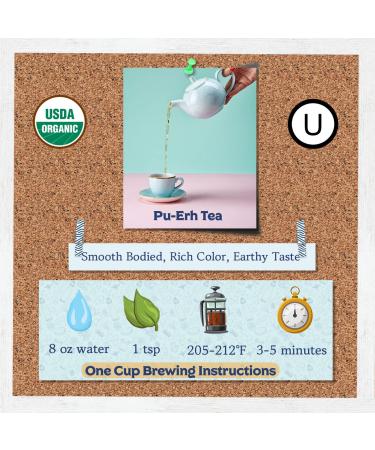 Organic Loose-Leaf Pu-Erh Tea for Kombucha & Hot/Iced Tea - Fermentaholics | USDA Certified, OU Kosher | Premium Taste, Aroma, Flavor - Buy Online on GoSupps.com