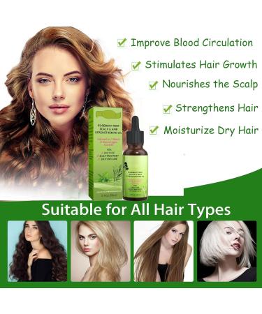 Rosemary Oil for Hair Growth - Essential Oil & Scalp Treatment for Men & Women | Nourishes & Reduces Hair Loss - 59ML - Buy Online on GoSupps.com