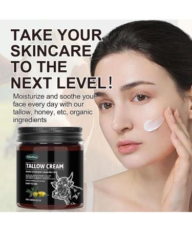 WELONGE Beef Tallow Skincare Cream Tallow Balm Pure Beef Tallow Honey Balm Beef Tallow cream for skin types Beef Tallow GrassFed Cream Tallow Cream for hydration face and body - Buy Online on GoSupps.com