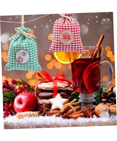 STOBAZA Nativity Advent Calendar 1 set Party Aging Advent Draw Bag Present Pouches Candy Hanging Christmas Countdown Bags - Buy Online on GoSupps.com