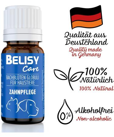 Belisy Dental Care Bach Flowers for Dogs & Cats - Teeth & Tartar Solution - Alcohol-Free with Thyme & Peppermint - 10g - Buy Online on GoSupps.com