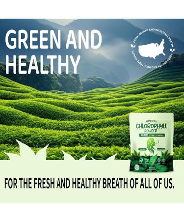 Swiyie Chlorophyll Powder 100mg Liquid Clorofila for Drinking Natural Herbal Detox Supplement Supports Gut & Breath Chlorophyll Water Formula 10g x 30 Packets - Buy Online on GoSupps.com