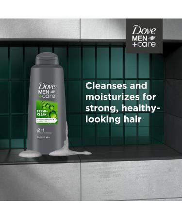 DOVE MEN + CARE 2-in-1 Shampoo & Conditioner - Fortifying Fresh & Clean with Caffeine 20.4 oz | Strengthen & Nourish Hair - Buy Internationally - Buy Online on GoSupps.com