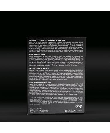 Unikas Consulting SL Facial Mask Gold Booster Mask Immediate Lifting Effect Made with Gold Particles Vitamins and Essential Oils Works and Reduces Wrinkles Size 10 Sachets GOLD BOOSTER MASK 10 packs - Buy Online on GoSupps.com