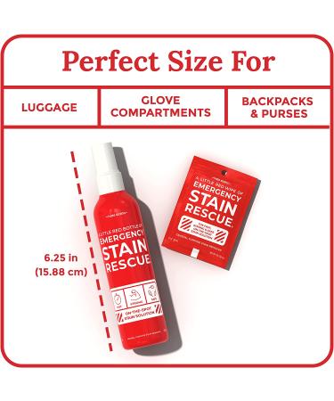 Emergency Stain Remover Spray 4oz 2 Pack - Instant Cleaner for Clothes, Carpet, Sofa Upholstery & More - Works on Food, Grass, Ink, Blood & Lipstick Stains - 2 Pack - 4oz Bottles - Buy Online on GoSupps.com