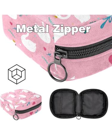 Shop Portable Women's Binding-Storage Bags | Menstrual Cup Bags & Tampon Pockets for Teens - Swan Pink Multicolor - Buy Online on GoSupps.com