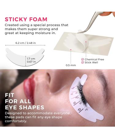 LLBA Biogel Eye Pads | Under Eye Pads for Eyelash Extensions | Soft Sticky Pads for Sensitive Skin - 10 Pairs (Style 2 - Buy Online on GoSupps.com