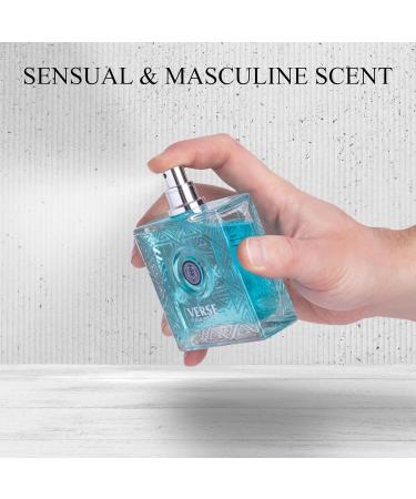 NovoGlow Verse Pour Homme Eau De Parfum Spray for Men Long Lasting Citrusy Floral & Masculine Fragrance Smell Fresh All Day Long Gift for Men for All Occasions Citrusy Floral Lemon Bergamot Neroli and Rose - Buy Online on GoSupps.com