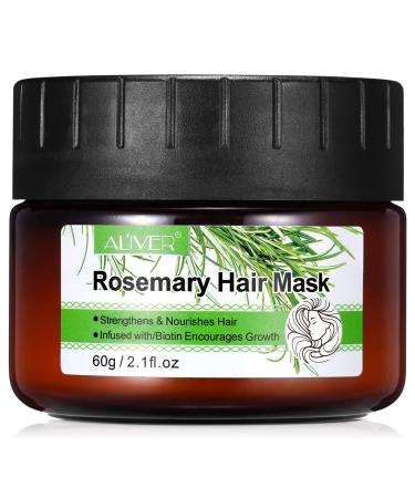 Rosemary Hair Mask, Hair Mask, Hair Mask, For Dry and Damaged Hair, Deep Repair Hair Mask, Stimulates Hair Growth, 60g