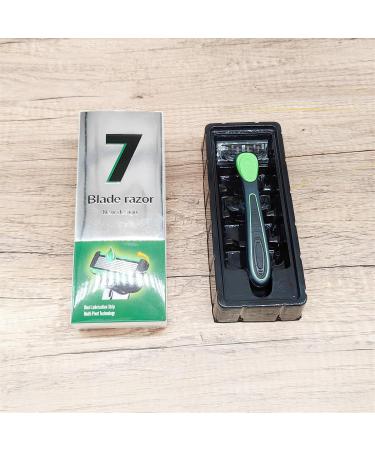 Multi-Head Shaving Set - 7 Interchangeable Options Durable Non-Slip Rubber Handle for Ultimate Grooming - Buy Online on GoSupps.com