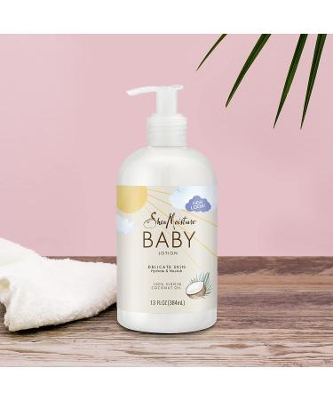 SheaMoisture Baby Lotion with 100% Virgin Coconut Oil - Hydrating and Nourishing Formula for Delicate and Clear Skin - 13 oz - Buy Online on GoSupps.com