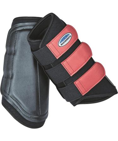 Weatherbeeta Single Lock Brushing Boots (Cob) (Black/Turquoise) - Buy Online on GoSupps.com