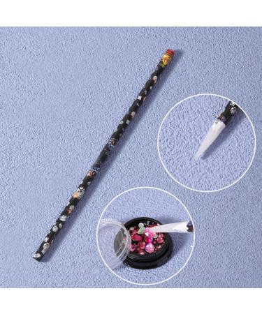 Wax Pencil for Rhinestones - Adhesive Resin Rhinestones Picker Pencil | Accessories for Nails Crafts Makeup Face Clothes Shoes Gem Pick up Tool Rhinestone Applicator Pochy - Buy Online on GoSupps.com