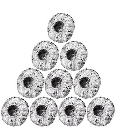 12 Pieces Reusable Aluminum Foil Deep Conditioning Caps for Hair Processing | Salon-Quality Hair Coloring Shower Caps | 16 Inch Silvery - Buy Online on GoSupps.com