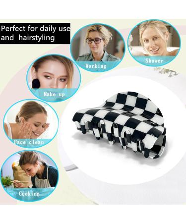 Pack of 3 Hair Claw Clips Medium Hair Claw for Thick and Thin Hair 6.5 cm Celluloid Hair Clips Women's Medium Hair Claw Clips for Hair 3 Colours 3 pack Color B - Buy Online on GoSupps.com