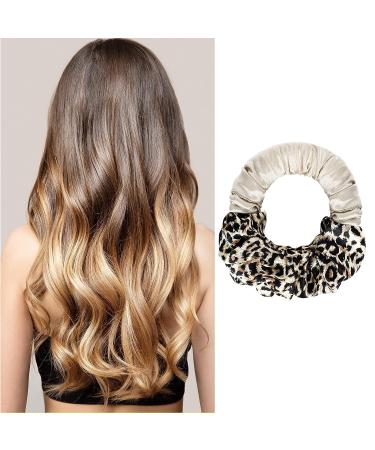 Whaline Leopard Print Heatless Curling Headband for Women - No Heat Hair Curler for Long Wavy Styling - Buy Online on GoSupps.com