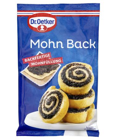Dr. Oetker Poppy Baking 250 g Fine Ground Blue Poppy Filling for Baking and Preparing Cakes Cakes & Desserts Ready to Bake Vegan