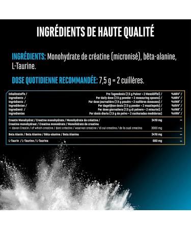  GEN GERMAN ELITE NUTRITION Creatine Beta Alanine Stack - 750g powder - creatine monohydrate + beta-alanine + L-taurine - high-quality micronized creatine - optimal dosage vegan - Buy Online on GoSupps.com