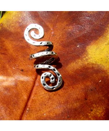 Spiral Antiqued Viking Hair Beads Set - Nordic Jewelry 4pcs - Beard and Dreadlock Accessories - Buy Online on GoSupps.com