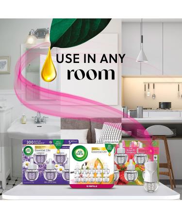Air Wick Plug in Scented Oil Starter Kit with Lavender & Chamomile Eco-Friendly Essential Oils - 2 Warmers + 6 Refills - Air Freshener - 1 Count - Buy Online on GoSupps.com