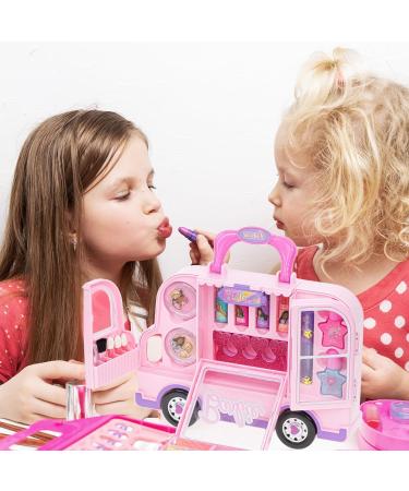 Barbie Car Makeup Kit for Girls - Washable Toy Makeup Set & Gift for Ages 6-12 | Pretend Play Fun - Buy Online on GoSupps.com