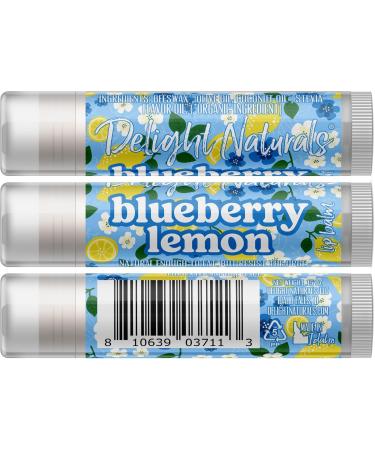 Blueberry Lemon Lip Balm Set of Three | Hydrating & Natural | International Shipping Available - Buy Online on GoSupps.com
