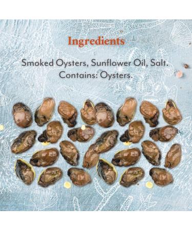 Roland Foods Smoked Medium Oysters in Oil - Wild Caught - 3 oz (Pack of 1) - Buy Online on GoSupps.com