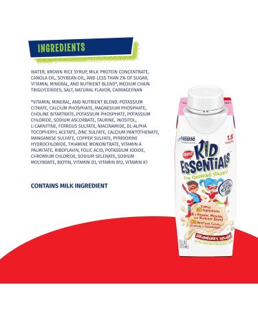 Boost Kid Essentials 1.5 Strawberry Splash 8 Fl oz - Pack of 24 | Nutrient-Rich Drink for Kids - Buy Online on GoSupps.com