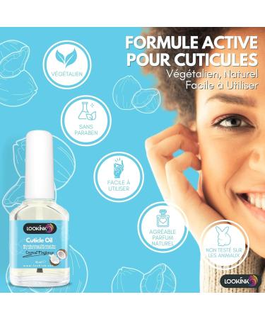 Professional Nail Cuticle Oil 12 ml - Coconut Scented Moisturizing and Nourishing Cuticle Oil for Hands and Feet Cuticles - Nail Cuticle Softener - Buy Online on GoSupps.com