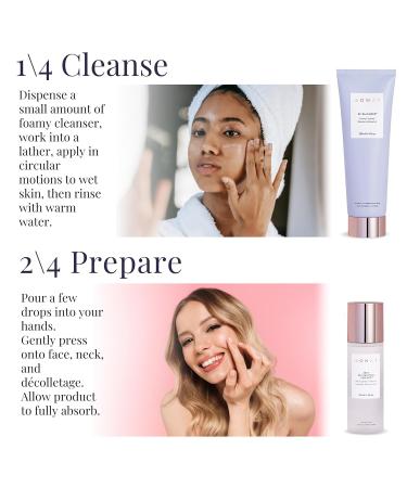 Monat BE BALANCED System for Normal & Combination Skin - Brighten & Renew with Foamy Cleanser Revitalizing Essence Age Control Nectar & Lightweight Moisturizer - Shop Internationally - Buy Online on GoSupps.com
