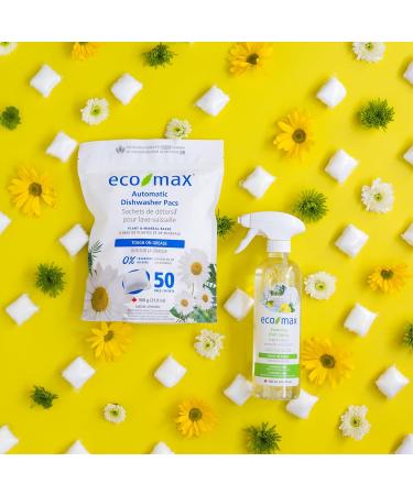 Eco-Max Hypoallergenic Automatic Dishwasher Pacs 50 count Fragrance-Free DETERGENT - Buy Online on GoSupps.com