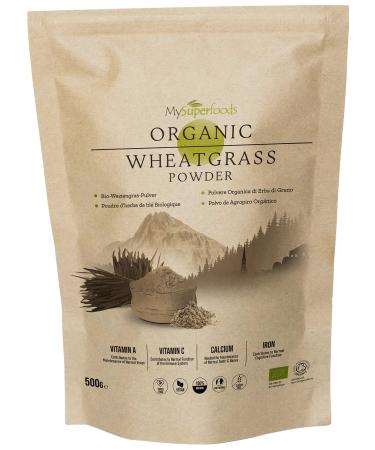 MySuperfoods Organic Wheatgrass Powder 500g High Chlorophyll Content 500 g (Pack of 1)