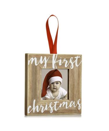 Baby's First Christmas Wooden Ornament - Personalized Keepsake for the Holidays - Buy Online on GoSupps.com