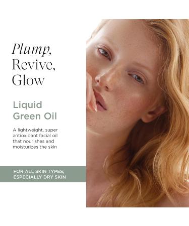 Intelligent Nutrients Liquid Green Oil - Organic Facial Moisturizing Oil for Radiant Skin | Vegan Lightweight Hydrating Treatment 1 Oz - International Shipping Available - Buy Online on GoSupps.com