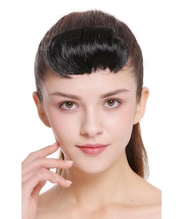 WIG ME UP TYP-760-1 Clip-In Micro Bangs - Short Straight Curved Black Hairpiece for Instant Style - Buy Online on GoSupps.com