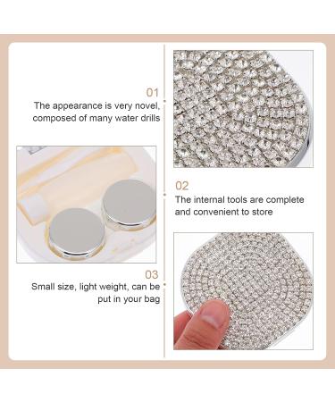 Buy Healifty Portable Contact Lens Travel Set - Strassstein Holder Mirror Tweezers & Solution Bottle - International Shipping Available - Buy Online on GoSupps.com