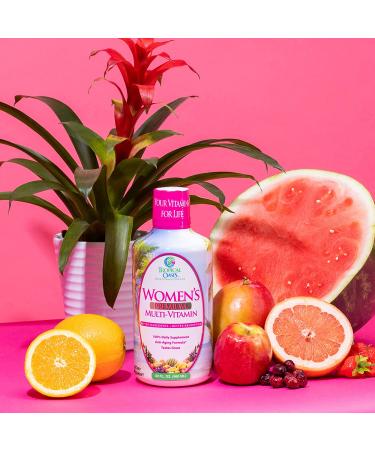 Premium Women's Liquid Multivitamin | Sugar-Free | 100+ Vitamins, Minerals & Herbs | Anti-Aging, Heart, Brain & Bone Health | 98% Absorption Rate | Non-GMO | 32 Servings - Buy Online on GoSupps.com