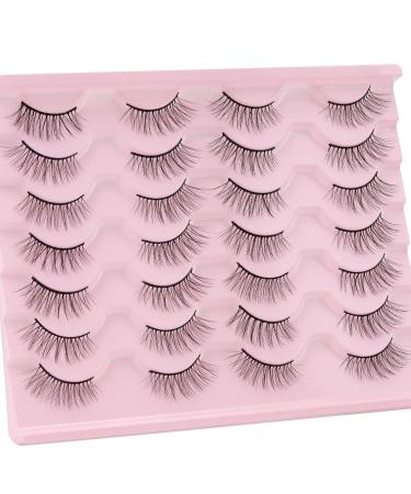 14 Pairs 3D Multi-Layer Half Eyelashes - Natural Wispy Corner Lashes for Cat Eye Look | W25 - Buy Online on GoSupps.com