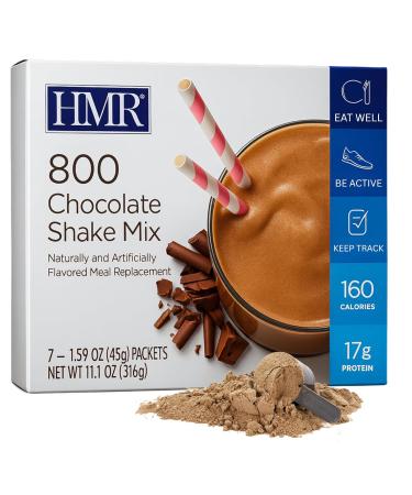 HMR 800 Shake Meal Replacement Mix | Chocolate Shake Powder to Support Healthy Weight Loss | 17g of Protein | Easy to Make | Low Calorie Food | 7 Servings Chocolate 11.13 Ounce (Pack of 1) - Buy Online on GoSupps.com