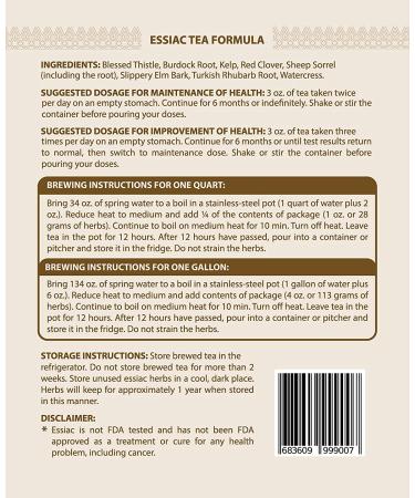 HUMAN by MEINTU Genuine Essiac Tea Organic 8 Herb Powder Formula with Sheep Sorrel Root - 4 oz Pouch - Buy Online on GoSupps.com
