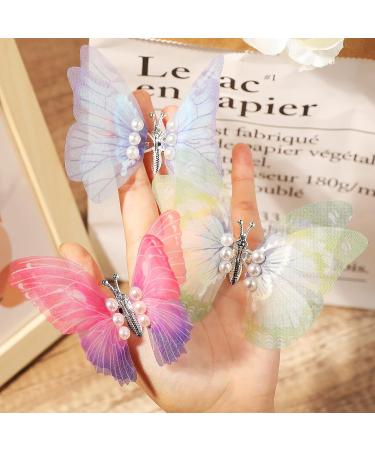 DEEKA 8 Pcs Large Butterfly Hair Clips | Colorful 90s Style Hair Accessories for Girls and Women - Buy Online on GoSupps.com