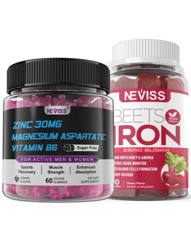 Iron Gummies with Zinc and Magnesium Supplement