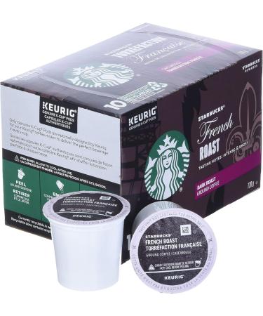 Starbucks French Roast Dark Roast Coffee Single Serve Keurig K-cup Pods 6 Boxes 60 Capsules & French Roast Dark Roast Coffee Single Serve Keurig K-Cup Pods 24 Capsules French Roast + K-Cup Pods French Roast 10 Count (Pack of 6) - Buy Online on GoSupps.com