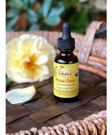 Vika's Essentials EWG Verified Rosa Dew Eye Serum - Hydrate & Revitalize Your Eyes | International Shipping Available - Buy Online on GoSupps.com