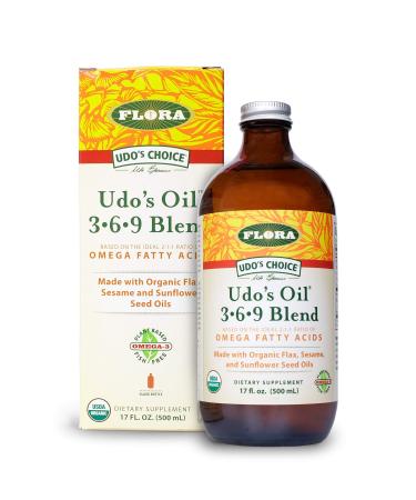 Flora Udo's Choice Udo's Oil 3-6-9 Blend 17 fl oz (500 ml)