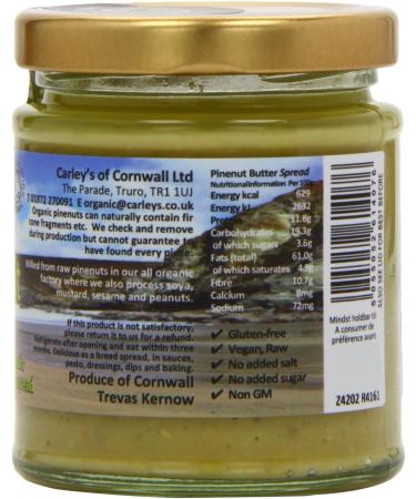 Carley's Organic Raw Pinenut Butter 170 g - Buy Online on GoSupps.com