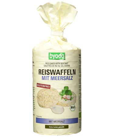 Byodo Rice Cakes with Sea Salt 12 Pack (12 x 100 g Pack) - Organic