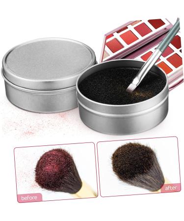 3 Set Makeup Brush Cleaning Box Quick Color Changing Sponge Makeup Brush Cleaner Sponges Cleaning Makeup Cleaner Dry Cleaning Sponge Tinplate Dry Brushing Make up - Buy Online on GoSupps.com