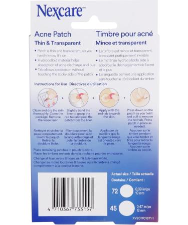 Nexcare Thin and Transparent Acne Patch 117 count Acne Spot Remover 117 Patches - Buy Online on GoSupps.com